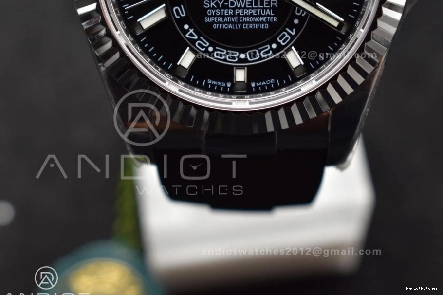 A23J ZF WrinkleFree (Gain Edition Best Dial Weight) on SS Black 336239 1:1 Oysterflex Strap Sky-Dweller 1106 1110